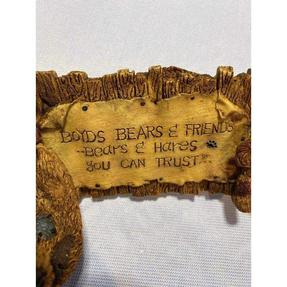 Boyds Bears “ Grenville and Neville” The Sign- Vintage 1993 Collectible Figurine